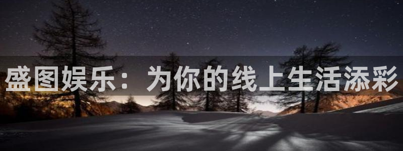 欧陆平台游app：盛图娱乐：为你的线上生活添彩