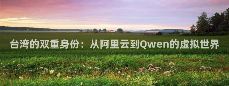 欧陆平台体育合法嘛：台湾的双重身份：从阿里云到Qwen的虚拟世界